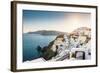 Beautiful White Architecture on Santorini Island, Greece-Olga Gavrilova-Framed Photographic Print