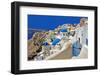 Beautiful White-Blue Santorini-Maugli-l-Framed Photographic Print