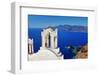 Beautiful White-Blue Santorini-Maugli-l-Framed Photographic Print