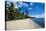 Beautiful White Sand Beach and Palm Trees on the Island of Yap, Micronesia-Michael Runkel-Stretched Canvas