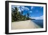 Beautiful White Sand Beach and Palm Trees on the Island of Yap, Micronesia-Michael Runkel-Framed Photographic Print