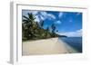 Beautiful White Sand Beach and Palm Trees on the Island of Yap, Micronesia-Michael Runkel-Framed Photographic Print