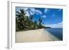 Beautiful White Sand Beach and Palm Trees on the Island of Yap, Micronesia-Michael Runkel-Framed Photographic Print