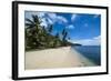 Beautiful White Sand Beach and Palm Trees on the Island of Yap, Micronesia-Michael Runkel-Framed Photographic Print