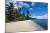 Beautiful White Sand Beach and Palm Trees on the Island of Yap, Micronesia-Michael Runkel-Mounted Photographic Print