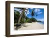 Beautiful White Sand Beach and Palm Trees on the Island of Yap-Michael Runkel-Framed Photographic Print