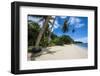 Beautiful White Sand Beach and Palm Trees on the Island of Yap-Michael Runkel-Framed Photographic Print