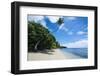 Beautiful White Sand Beach and Palm Trees on Yap Island, Micronesia-Michael Runkel-Framed Photographic Print