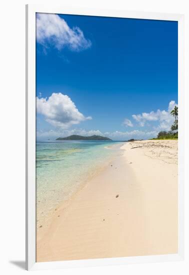 Beautiful white sand beach on Monuriki (Cast Away Island), Mamanuca Islands, Fiji, South Pacific-Michael Runkel-Framed Photographic Print