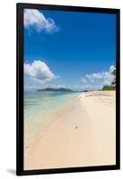 Beautiful white sand beach on Monuriki (Cast Away Island), Mamanuca Islands, Fiji, South Pacific-Michael Runkel-Framed Photographic Print