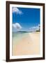 Beautiful white sand beach on Monuriki (Cast Away Island), Mamanuca Islands, Fiji, South Pacific-Michael Runkel-Framed Photographic Print