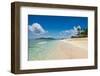 Beautiful white sand beach on Monuriki (Cast Away Island), Mamanuca Islands, Fiji, South Pacific-Michael Runkel-Framed Photographic Print