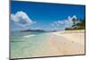 Beautiful white sand beach on Monuriki (Cast Away Island), Mamanuca Islands, Fiji, South Pacific-Michael Runkel-Mounted Photographic Print