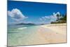 Beautiful white sand beach on Monuriki (Cast Away Island), Mamanuca Islands, Fiji, South Pacific-Michael Runkel-Mounted Photographic Print