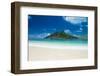 Beautiful white sand beach on Monuriki (Cast Away Island), Mamanuca Islands, Fiji, South Pacific-Michael Runkel-Framed Photographic Print