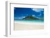 Beautiful white sand beach on Monuriki (Cast Away Island), Mamanuca Islands, Fiji, South Pacific-Michael Runkel-Framed Photographic Print