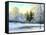 Beautiful Winter Landscape, Canvas, Oil-nodff-Framed Stretched Canvas