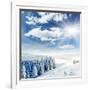 Beautiful Winter Landscape with Snow Covered Trees-Leonid Tit-Framed Photographic Print