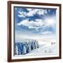 Beautiful Winter Landscape with Snow Covered Trees-Leonid Tit-Framed Photographic Print