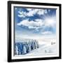 Beautiful Winter Landscape with Snow Covered Trees-Leonid Tit-Framed Photographic Print