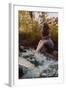 Beautiful Woman in Fairy Forest near a Stream-Miramiska-Framed Photographic Print