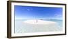 Beautiful Woman on Tropical Beach Honeymoon Island, Aitutaki, Cook Islands (Mr)-Matteo Colombo-Framed Photographic Print