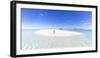 Beautiful Woman on Tropical Beach Honeymoon Island, Aitutaki, Cook Islands (Mr)-Matteo Colombo-Framed Photographic Print