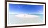 Beautiful Woman on Tropical Beach Honeymoon Island, Aitutaki, Cook Islands (Mr)-Matteo Colombo-Framed Photographic Print