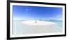 Beautiful Woman on Tropical Beach Honeymoon Island, Aitutaki, Cook Islands (Mr)-Matteo Colombo-Framed Photographic Print