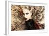 Beautiful Woman Portrait Double Exposure with Tree-coka-Framed Photographic Print