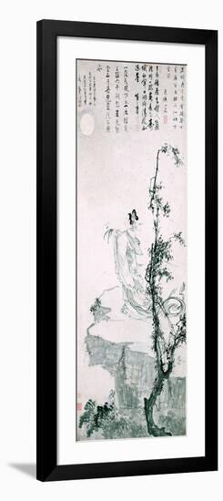 Beautiful Woman Presenting Longevity-null-Framed Giclee Print