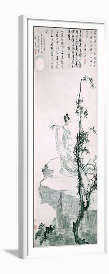 Beautiful Woman Presenting Longevity-null-Framed Giclee Print