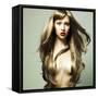 Beautiful Woman with Magnificent Hair-George Mayer-Framed Stretched Canvas