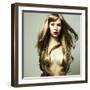 Beautiful Woman with Magnificent Hair-George Mayer-Framed Photographic Print