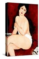 Beautiful Woman-Amedeo Modigliani-Stretched Canvas