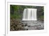 Beautiful Woodland Stream and Waterfall in Summer-Veneratio-Framed Photographic Print