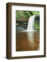 Beautiful Woodland Stream and Waterfall in Summer-Veneratio-Framed Photographic Print