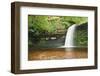 Beautiful Woodland Stream and Waterfall in Summer-Veneratio-Framed Photographic Print