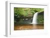 Beautiful Woodland Stream and Waterfall in Summer-Veneratio-Framed Photographic Print