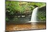 Beautiful Woodland Stream and Waterfall in Summer-Veneratio-Mounted Photographic Print