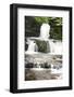 Beautiful Woodland Stream and Waterfall in Summer-Veneratio-Framed Photographic Print