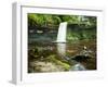 Beautiful Woodland Stream and Waterfall in Summer-Veneratio-Framed Photographic Print