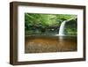 Beautiful Woodland Stream and Waterfall in Summer-Veneratio-Framed Photographic Print