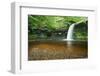 Beautiful Woodland Stream and Waterfall in Summer-Veneratio-Framed Photographic Print