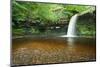 Beautiful Woodland Stream and Waterfall in Summer-Veneratio-Mounted Photographic Print