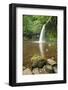 Beautiful Woodland Stream and Waterfall in Summer-Veneratio-Framed Photographic Print