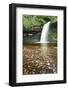 Beautiful Woodland Stream and Waterfall in Summer-Veneratio-Framed Photographic Print