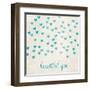 Beautiful You in Blue-Morgan Yamada-Framed Art Print