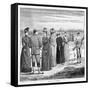 Beautifully Attired Ladies Enjoy a Game at St. Andrews Scotland-null-Framed Stretched Canvas