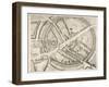 Beautifully Drawn Overhead Plan of the Stone Circles and Embankment Ditches at Avebury-Kirkall-Framed Art Print